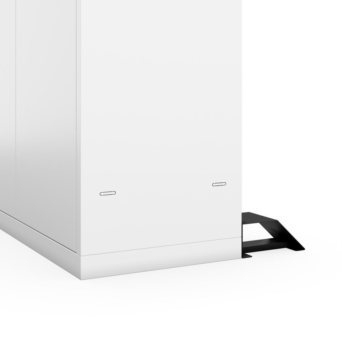 METALLSCHRANK Megan - Weiß, Metall (90/160/40cm)