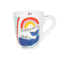 BECHER Love Letter W in Bunt - 350 ml - Multicolor, Keramik (0.35L) - Blond Amsterdam