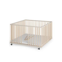 LAUFGITTER XXL 120x120 cm mit Schlupfsprossen - sahara dust/natur - Premium Kollektion - Sandfarben/Naturfarben, Holz (120/74/120cm) - Sämann – make a difference.