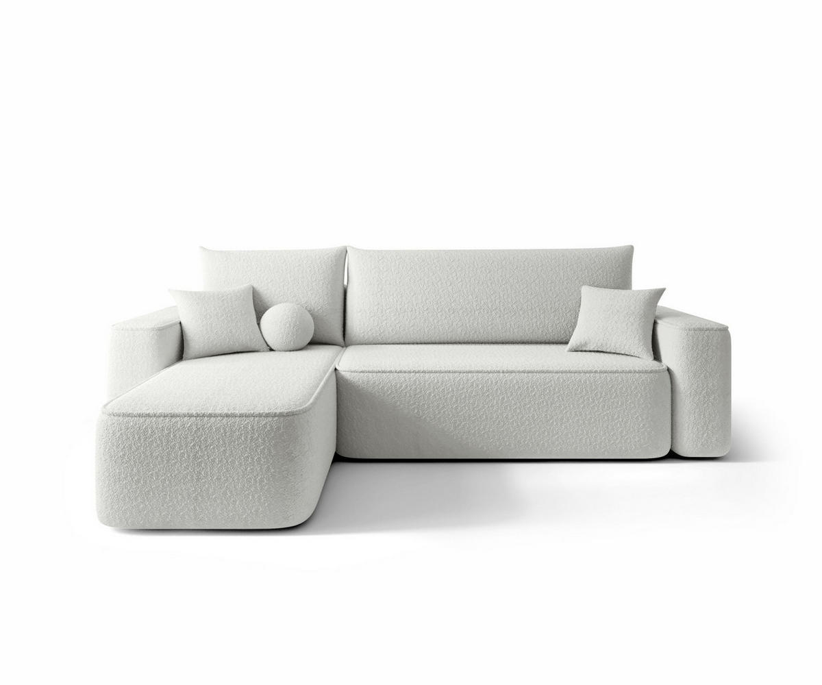 ECKSOFA mit Schlaffunktion SENNO Quelle 01 Links - Weiß, Textil (250/150cm) - Bedante