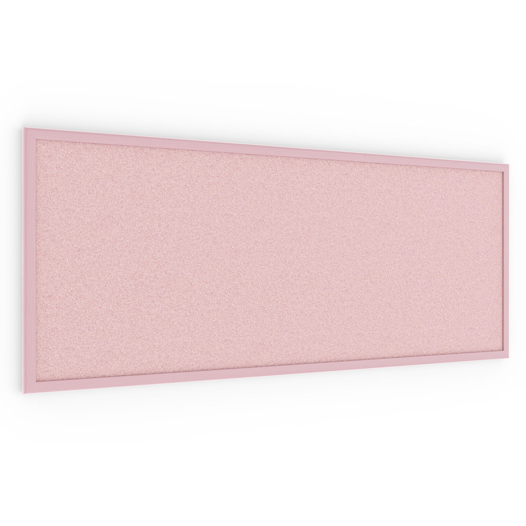 PINNWAND, Korktafel in Pink, 100x40 cm, Holzrahmen - Pink lackiert - Pink, Holz (100/40/1.5cm) - ALLboards