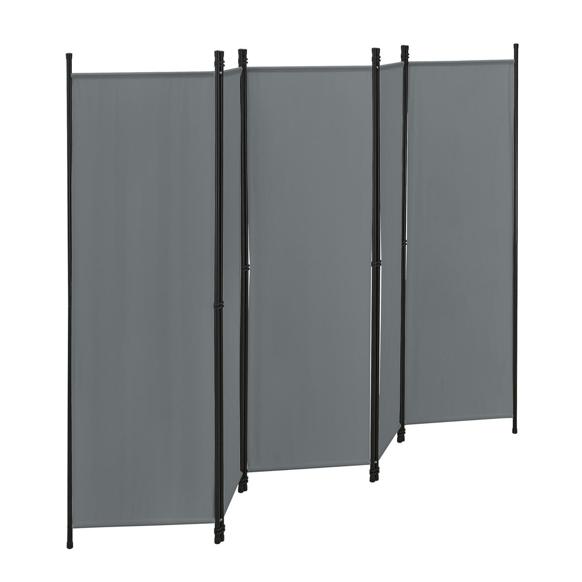 SICHTSCHUTZ Huesca - Dunkelgrau, Textil/Metall (250/2cm) - [en.casa]
