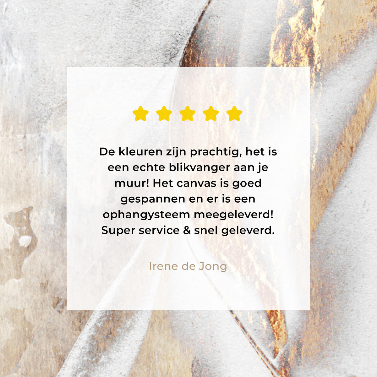 LEINWANDBILD Luxus - Abstrakt - Gold - Weiß 20x20 cm - Goldfarben, Textil (20/20cm) - MuchoWow