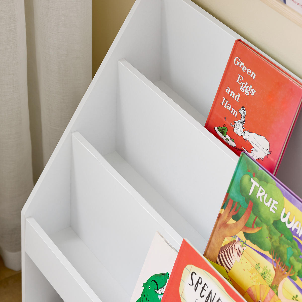 BÜCHERREGAL Kinder Weiß - Weiß, Holzwerkstoff (100/80/30cm) - SoBuy