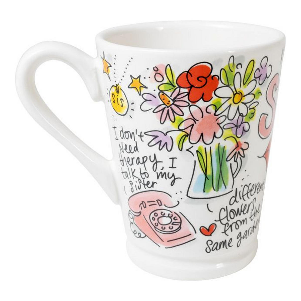 XL-BECHER Schwester in Bunt - 500 ml - Multicolor, Keramik (0.5L) - Blond Amsterdam