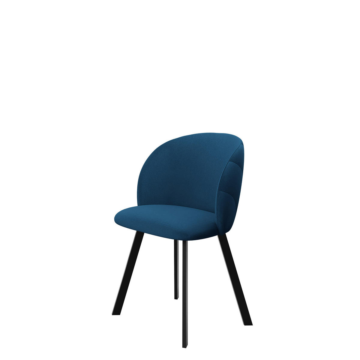 ESSZIMMERSTUHL K99 - Blau/Schwarz, Holzwerkstoff/Textil (51/80/52cm) - MIRJAN24