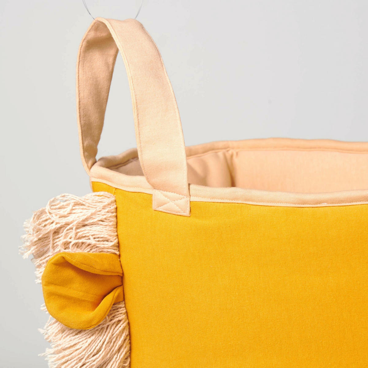 SPIELZEUGKORB Löwe 45 cm - Currygelb, Textil (30/30cm) - nordic coast company