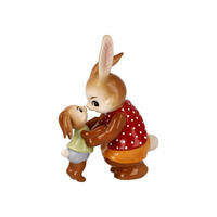 DEKOTIER Hasenfamilie Kleiner Schatz, Steingut, Bunt, 12 cm - Multicolor, Keramik (8.5/12/4cm) - Goebel