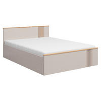 POSTEL 160/200 Ezra Kašmír a dřevo - béžová, kompozitní dřevo (160/200cm) - Petits-meubles