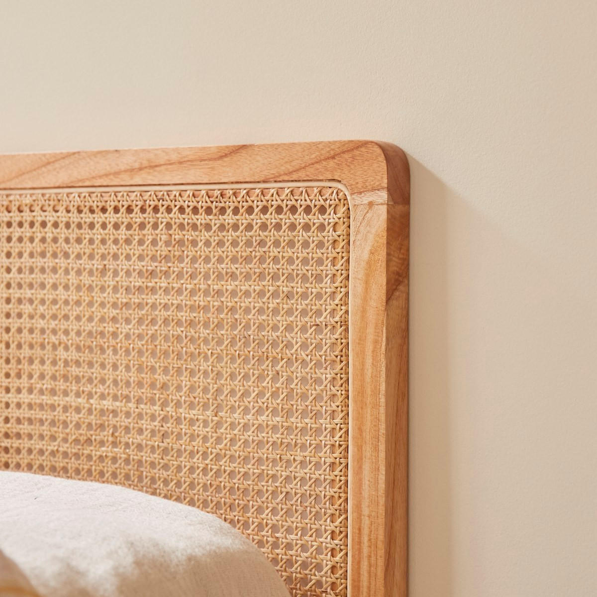 KOPFTEIL Adèle Natur aus Rattan - Naturfarben, Naturmaterialien (90/115/3cm) - Tikamoon