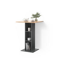 BARTISCH Regusa Goldkraft Eiche/Anthrazit 75 x 75 cm - Honigeiche/Anthrazit, Holzwerkstoff (75/75/106cm) - Livinity®