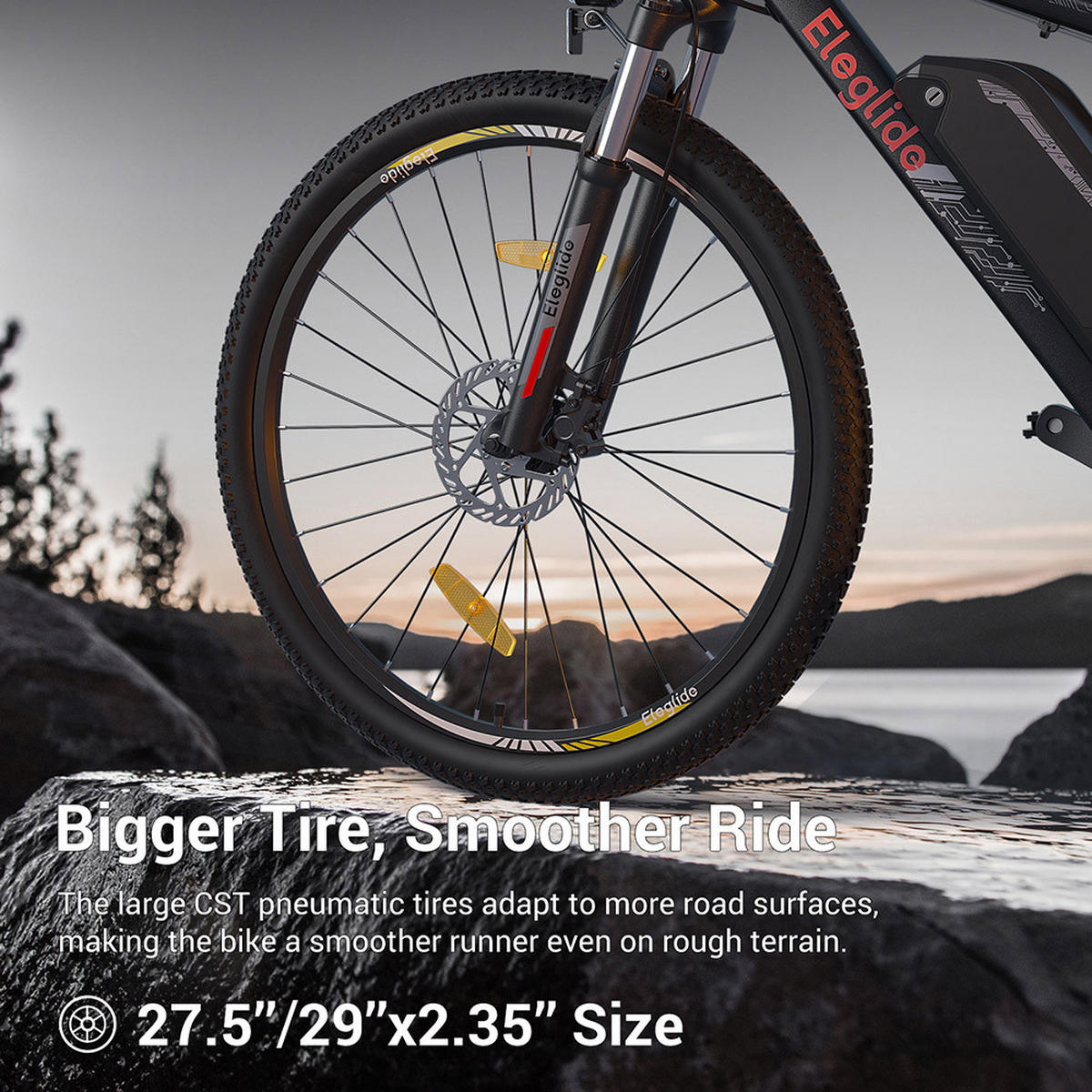 E-BIKE Eleglide Mopride 2 – langlebig, kraftvoll, komfortabel mit 150 km Reichweite - Graphitfarben, Metall (75cm)