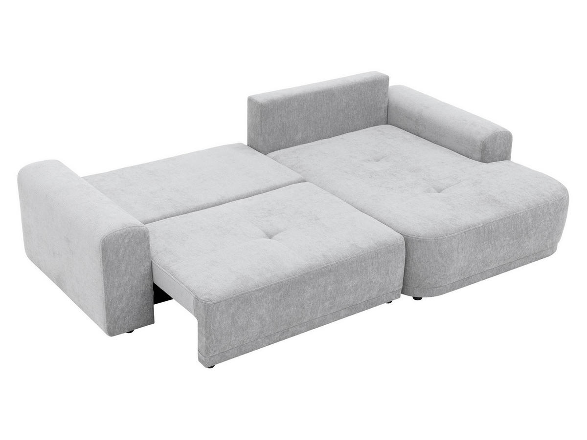 ECKSCHLAFSOFA Passo, Seite: Links - Hellgrau/Schwarz, Holz/Kunststoff (265/166cm) - MIRJAN24