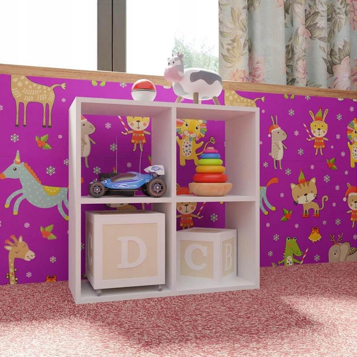 STANDREGAL MALAX EX3 Weiß 74/30/75 cm - Weiß, Holzwerkstoff (74/75/30cm) - Matkam Möbel