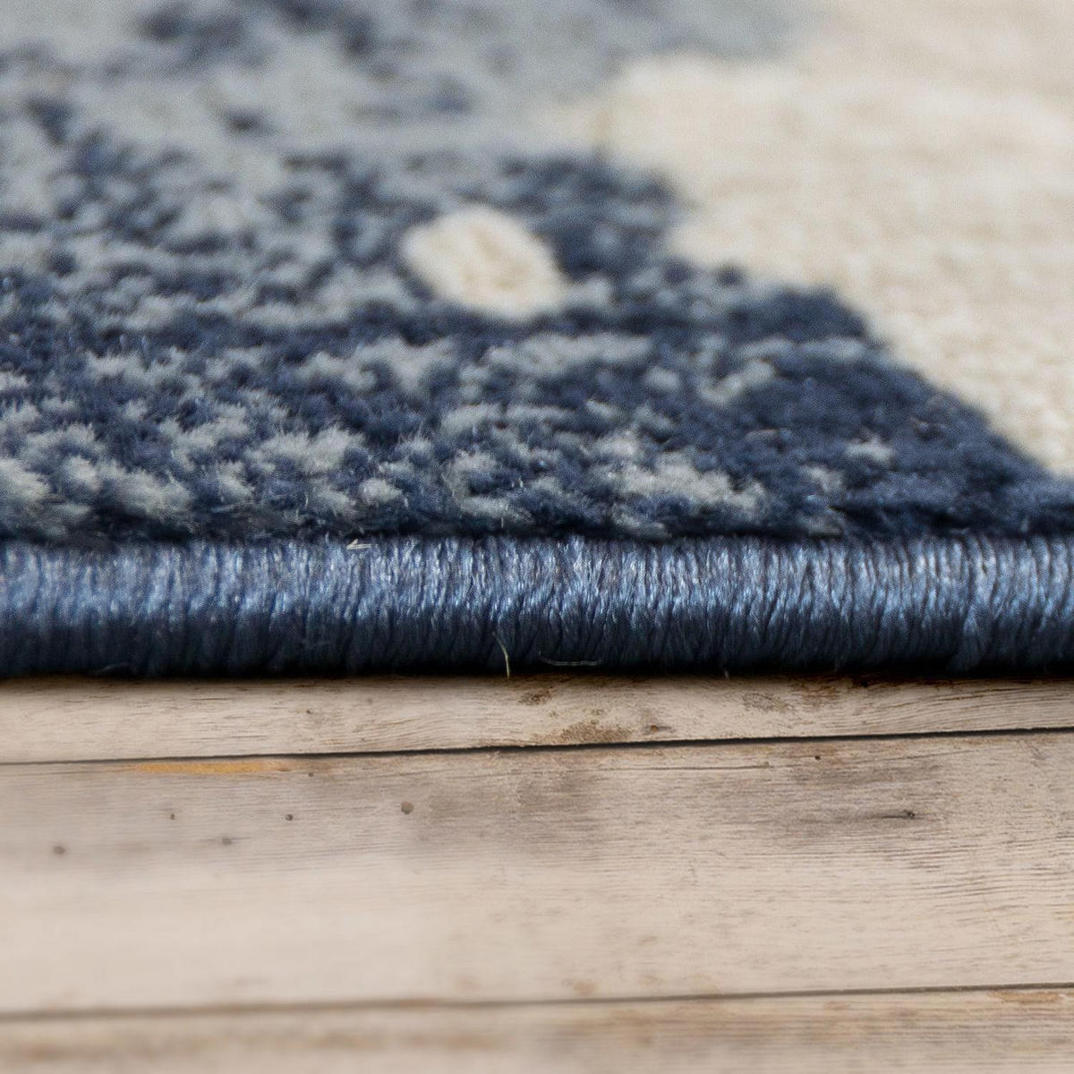 KURZFLORTEPPICH 120/170 VICTORY 601 - Blau, Kunststoff (120/170cm) - Paco Home