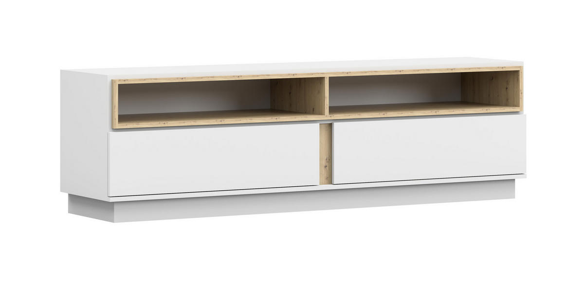 TV-SCHRANK - RTV Reyla 09 Weiß - Weiß, Holzwerkstoff (180/55/42cm) - Möblo