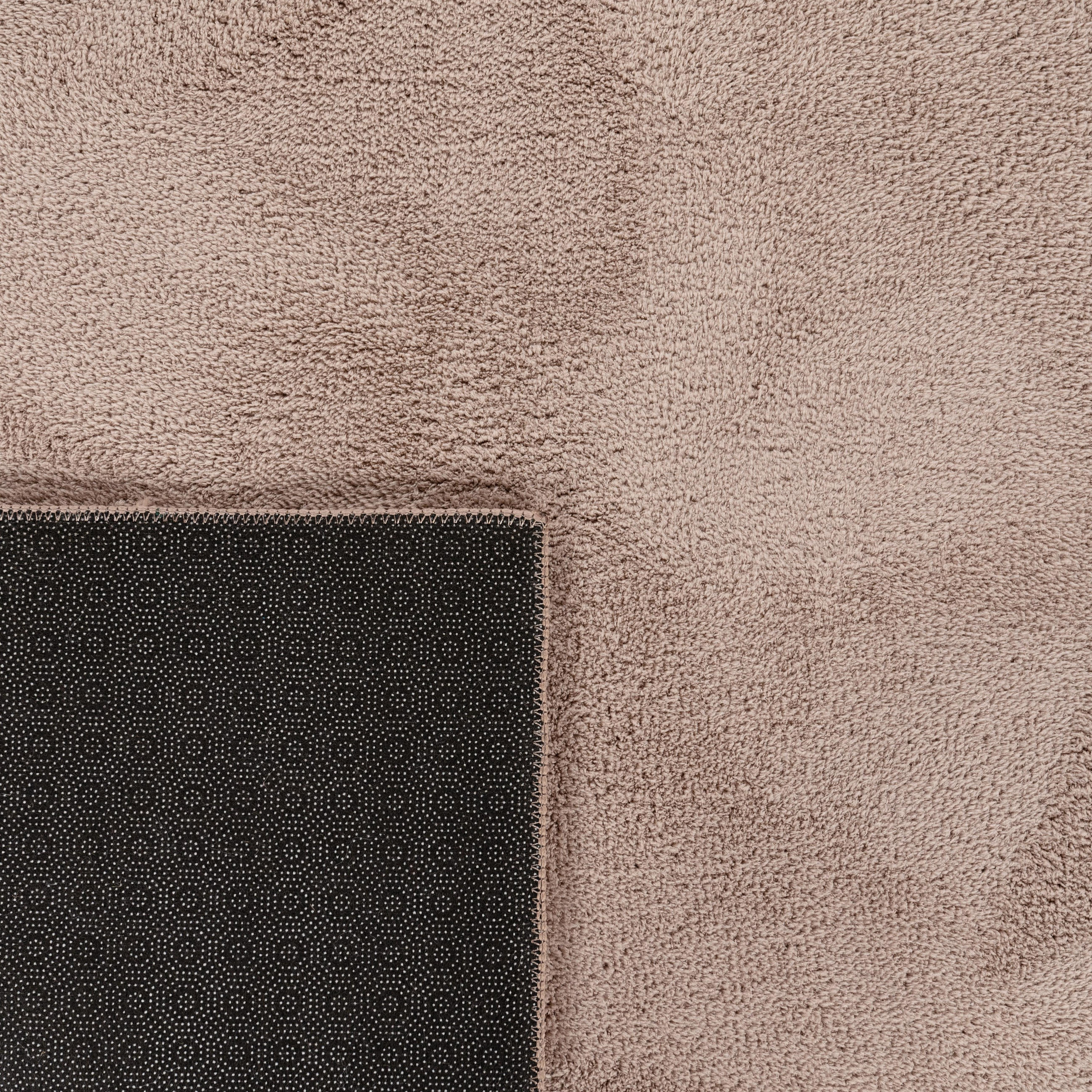 Paco Home Kurzflorteppich Taupe 160x220 cm