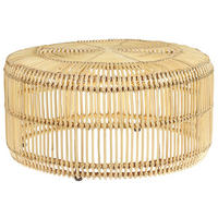 COUCHTISCH Rattan natürlich 84 cm Limni - Beige/Naturfarben, Naturmaterialien (84/53/40cm) - Beliani