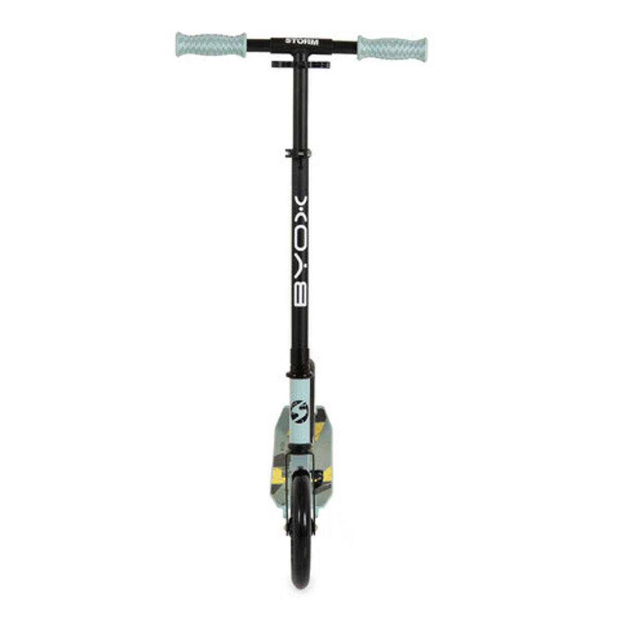 KINDERROLLER Storm grau PU-Räder 200 mm, ABEC-5, Aluminiumrahmen, Hinterradbremse, klappbar - Grau, Metall (75/20/70cm)