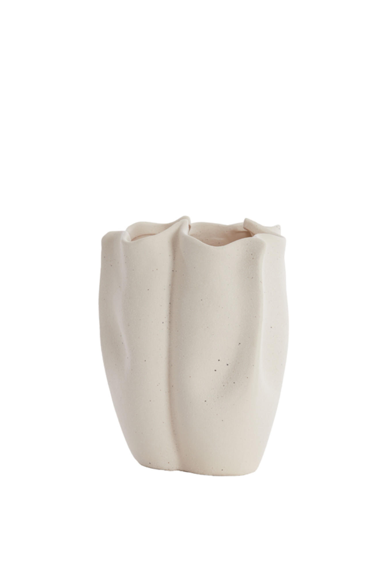 VASE Sanguli Weiß Ø28/36,5 cm - Weiß, Keramik (36.5cm) - Light & Living