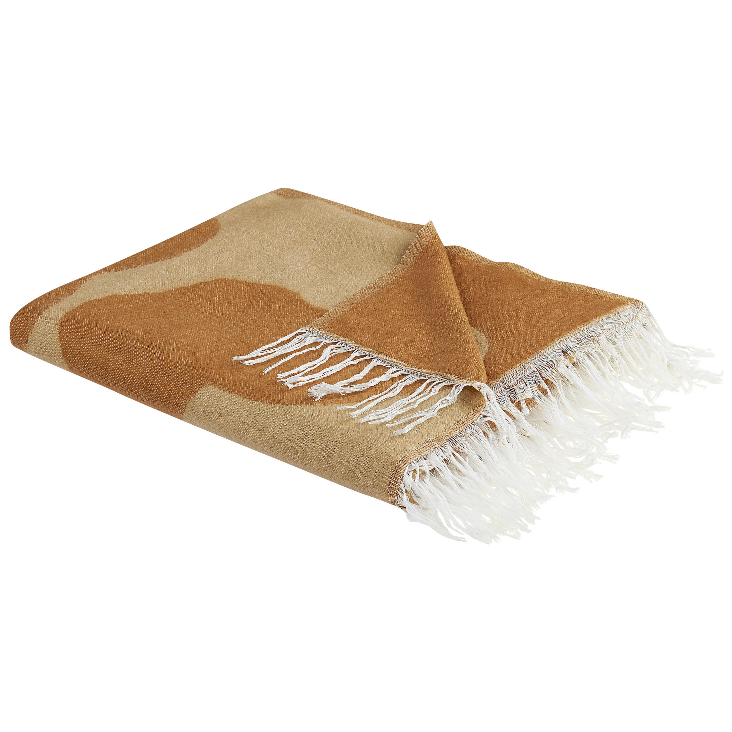 DECKE Orange Bangre 130/170 cm - Orange, Textil (130/170cm) - Beliani