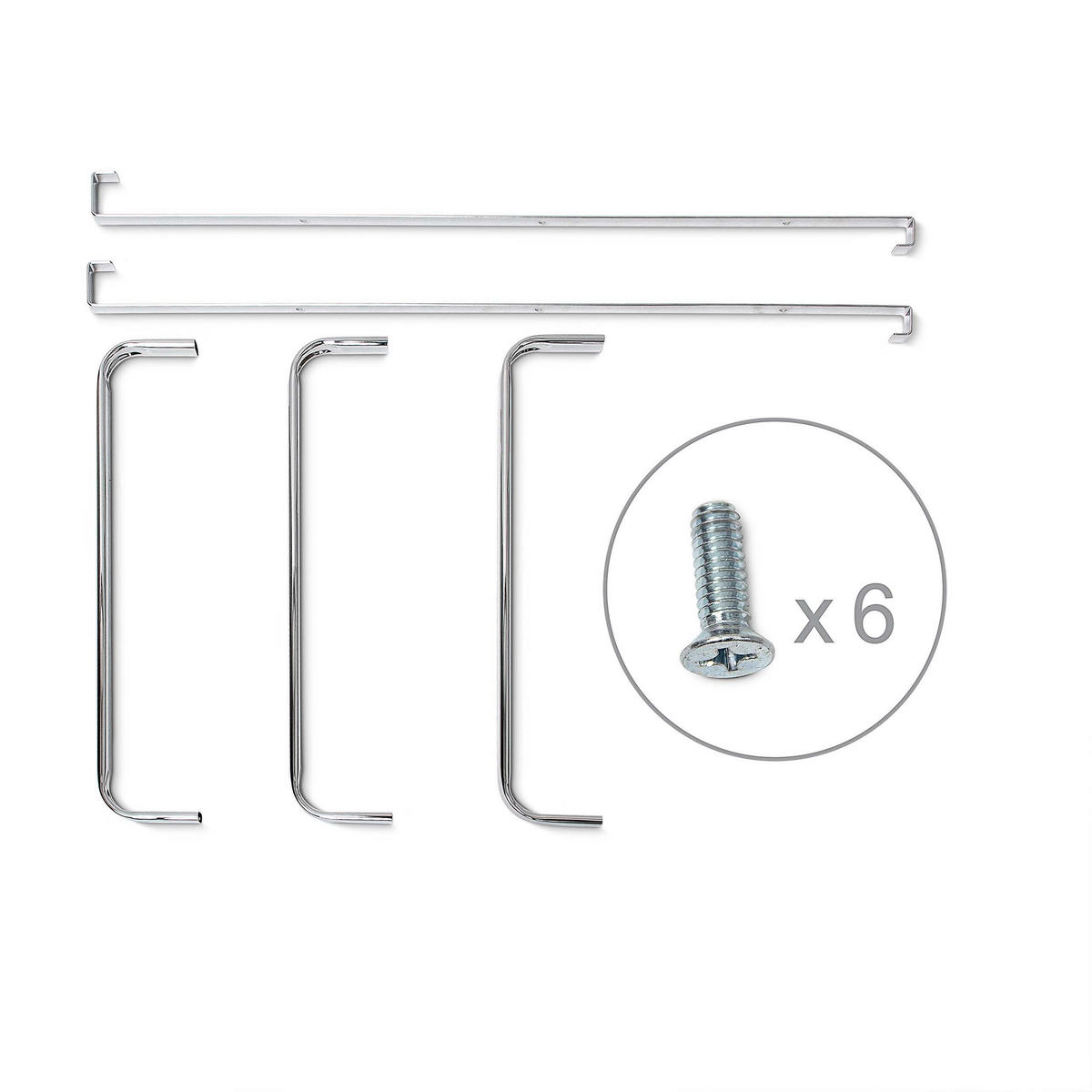 SUPORT prosoape pentru ușă argintiu metal 3 bare - argintiu, metal (54/85/11.5cm) - Relaxdays