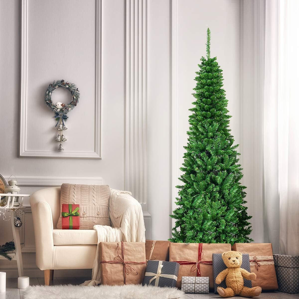 WEIHNACHTSBAUM Grün - Grün, Kunststoff (200cm) - COSTWAY