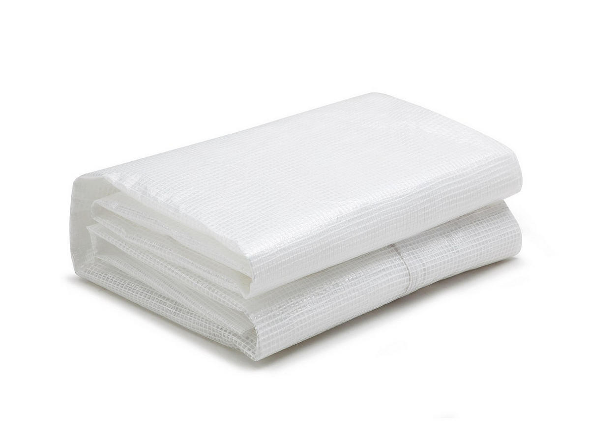 FOLIENGEWÄCHSHAUS - 300cm x 400cm - Polyethylen - weiß - ALOCASIA - Weiß, Kunststoff (300/200/400cm) - Vente-Unique