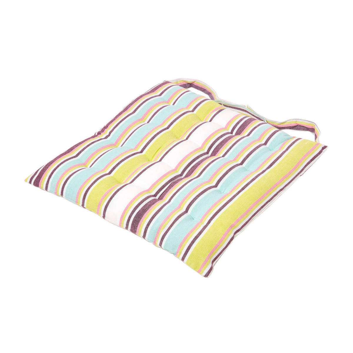 STUHLKISSEN Osaka bunt gestreift 40/40/5 cm - Multicolor, Textil (40/40/5cm) - Homescapes