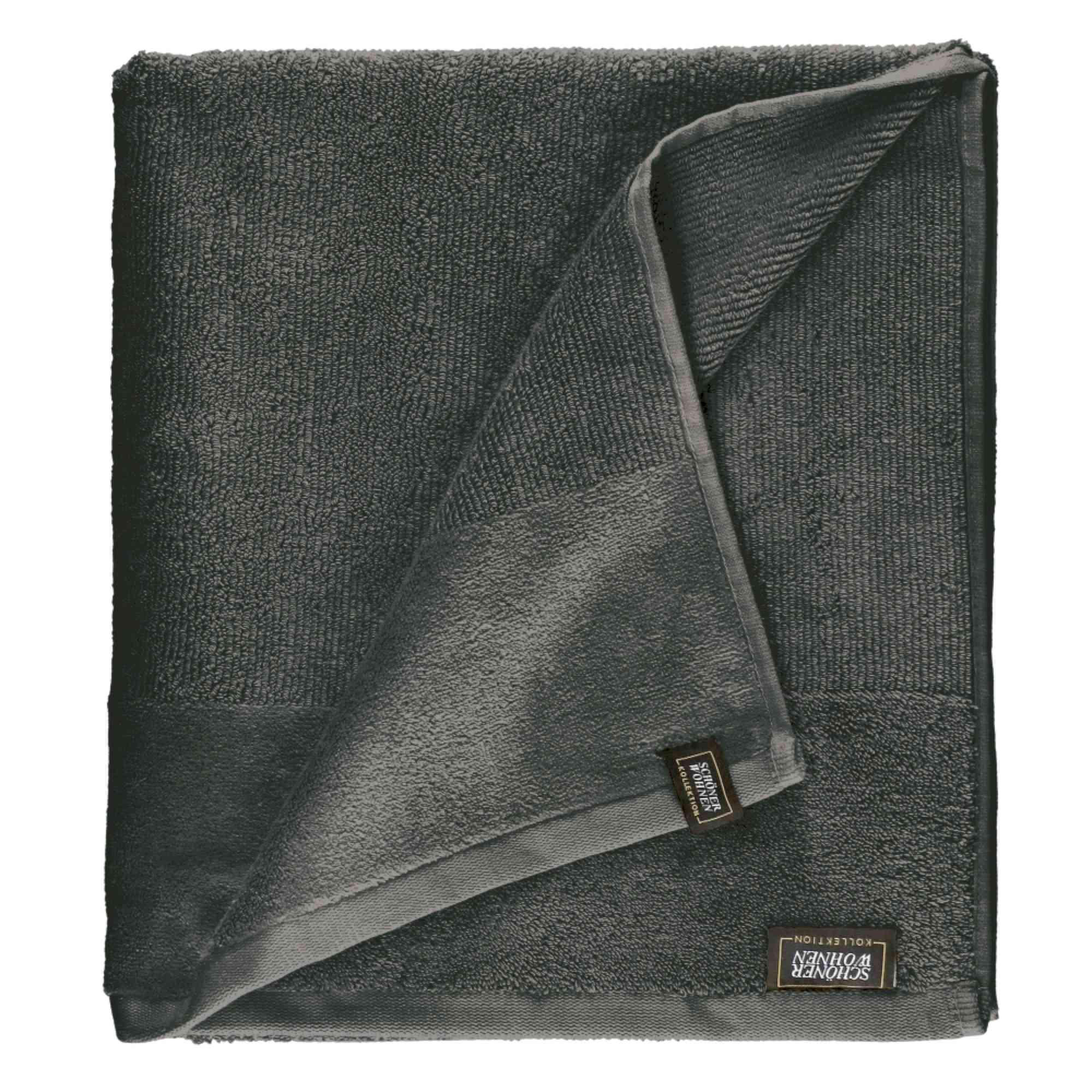 BADETUCH SENSE-2 - Anthrazit, Textil (100/150cm) - Schöner Wohnen
