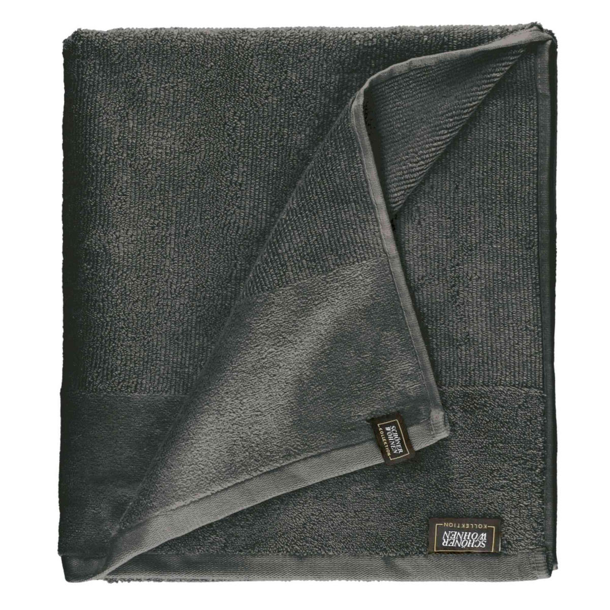 BADETUCH SENSE-2 - Anthrazit, Textil (100/150cm) - Schöner Wohnen