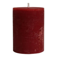 KERZE Rustic Outdoor Rot 15/15/20cm - Rot, Paraffin (15/20/15cm) - PTMD Collection