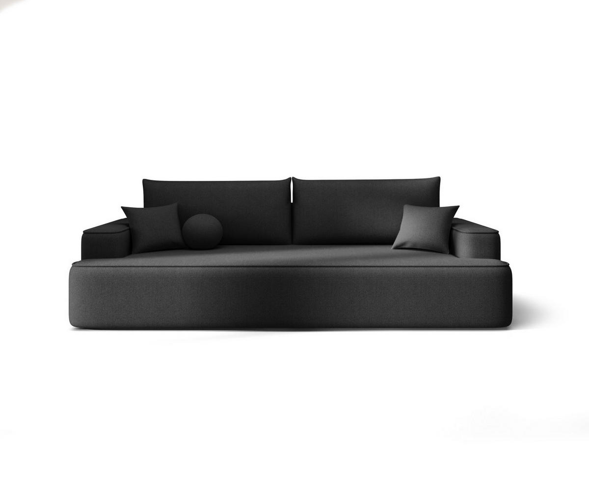 SOFA mit Schlaffunktion FIGO Curio 97 - Dunkelgrau, Textil (250/75/150cm) - Bedante