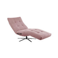 RELAXLIEGE LETICIA Pink Cord - Pink/Schwarz, Textil/Metall (82/115/156cm) - KAWOLA