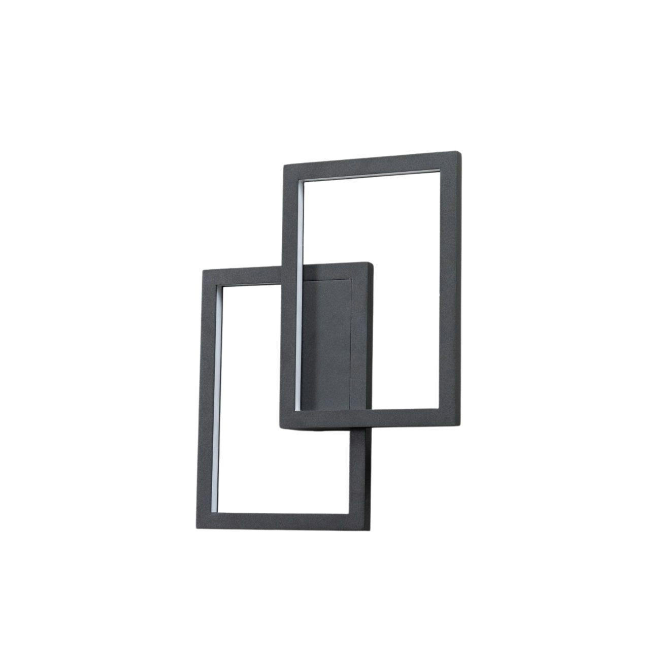 Kosilum Wandleuchte Schwarz 33x43x33 cm