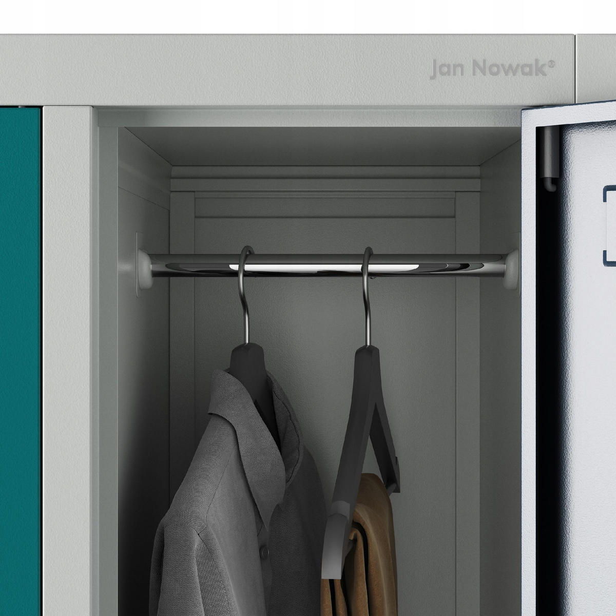 SCHLIESSFACHSCHRANK Bartek - Multicolor, Metall (136/172/45cm) - Jan Nowak