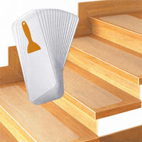 STUFENMATTE Transparent 15er-Set selbstklebend - Transparent, Kunststoff (10/81/0.05cm) - Relaxdays