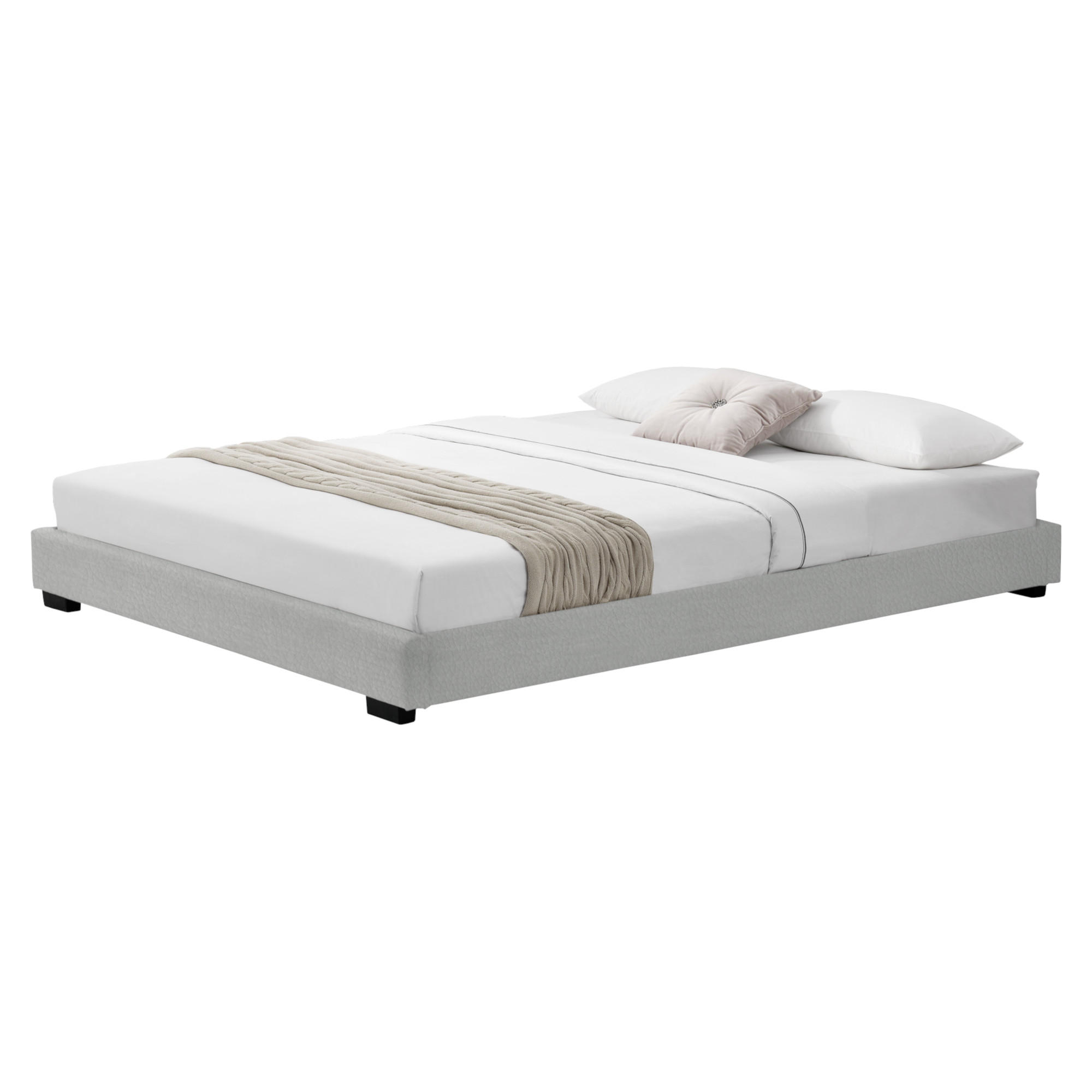 POLSTERBETT Masari - Weiß, Textil (180/200cm) - Corium
