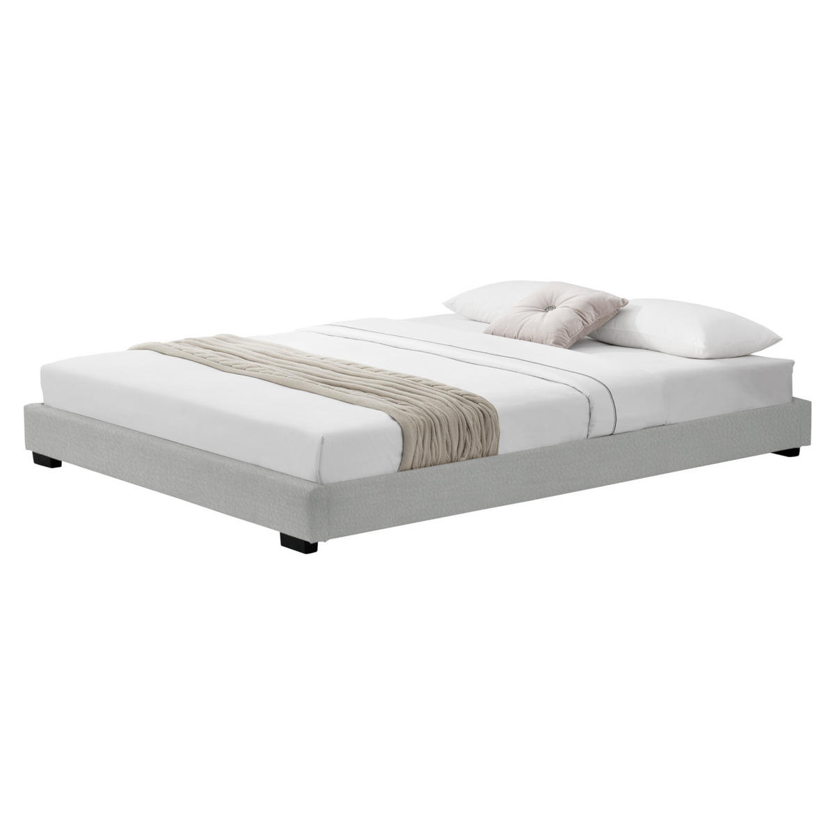 POLSTERBETT Masari - Weiß, Textil (180/200cm) - Corium