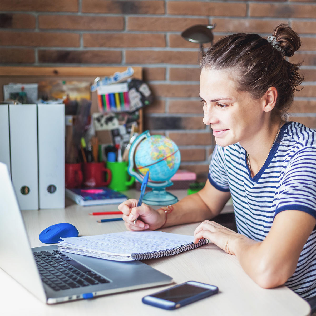 SPARDOSE Globus - Hellblau, Kunststoff (16.5/14/14cm) - Relaxdays