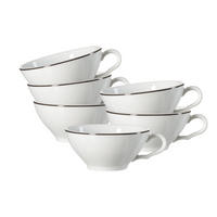 TEETASSEN Ostfriese Grau 100 ml 6er Set - Grau, Keramik (100L) - Ritzenhoff Breker
