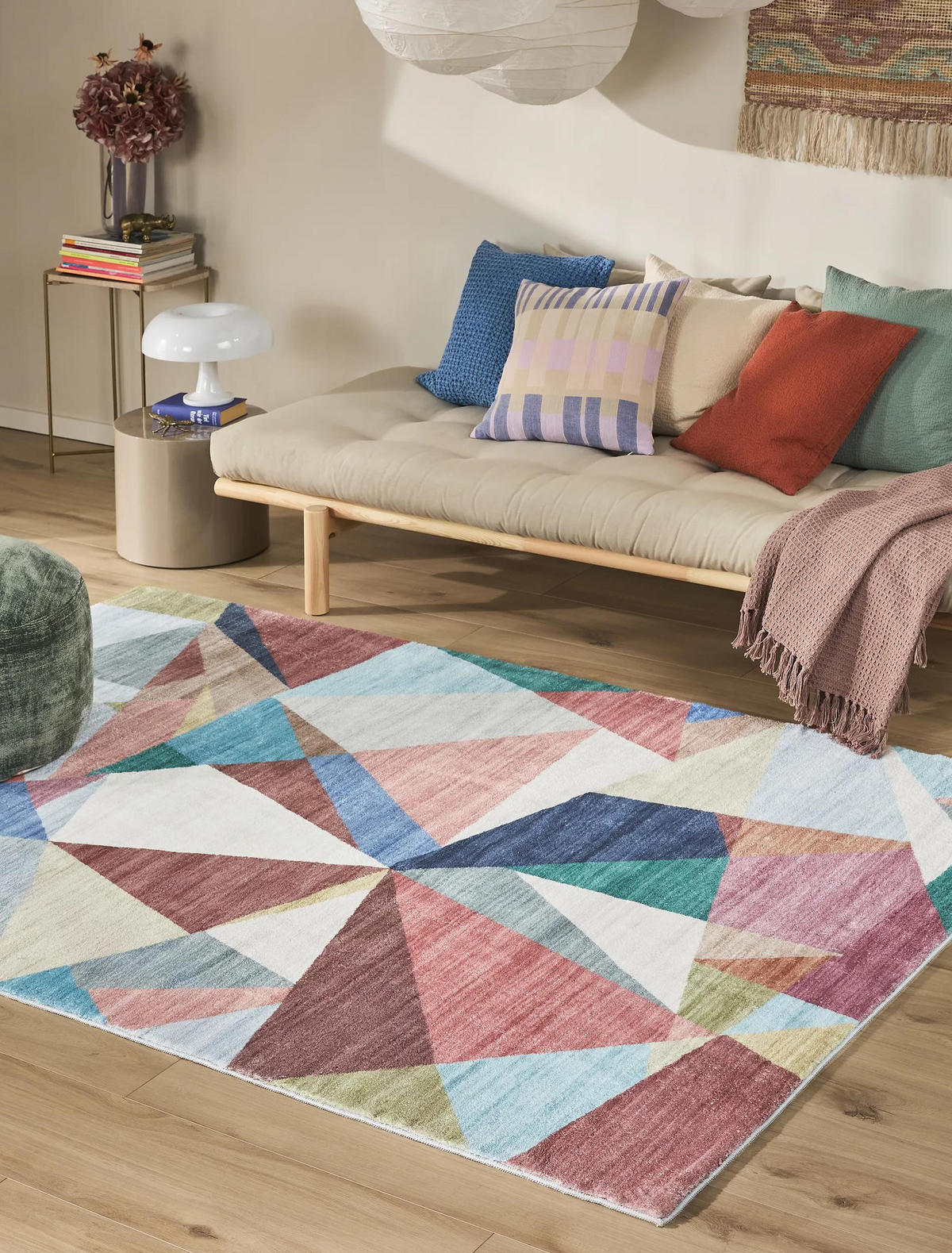 TEPPICH Mara Multicolor/Pink 160x230 cm - Multicolor, Textil (160/230cm) - benuta Pop