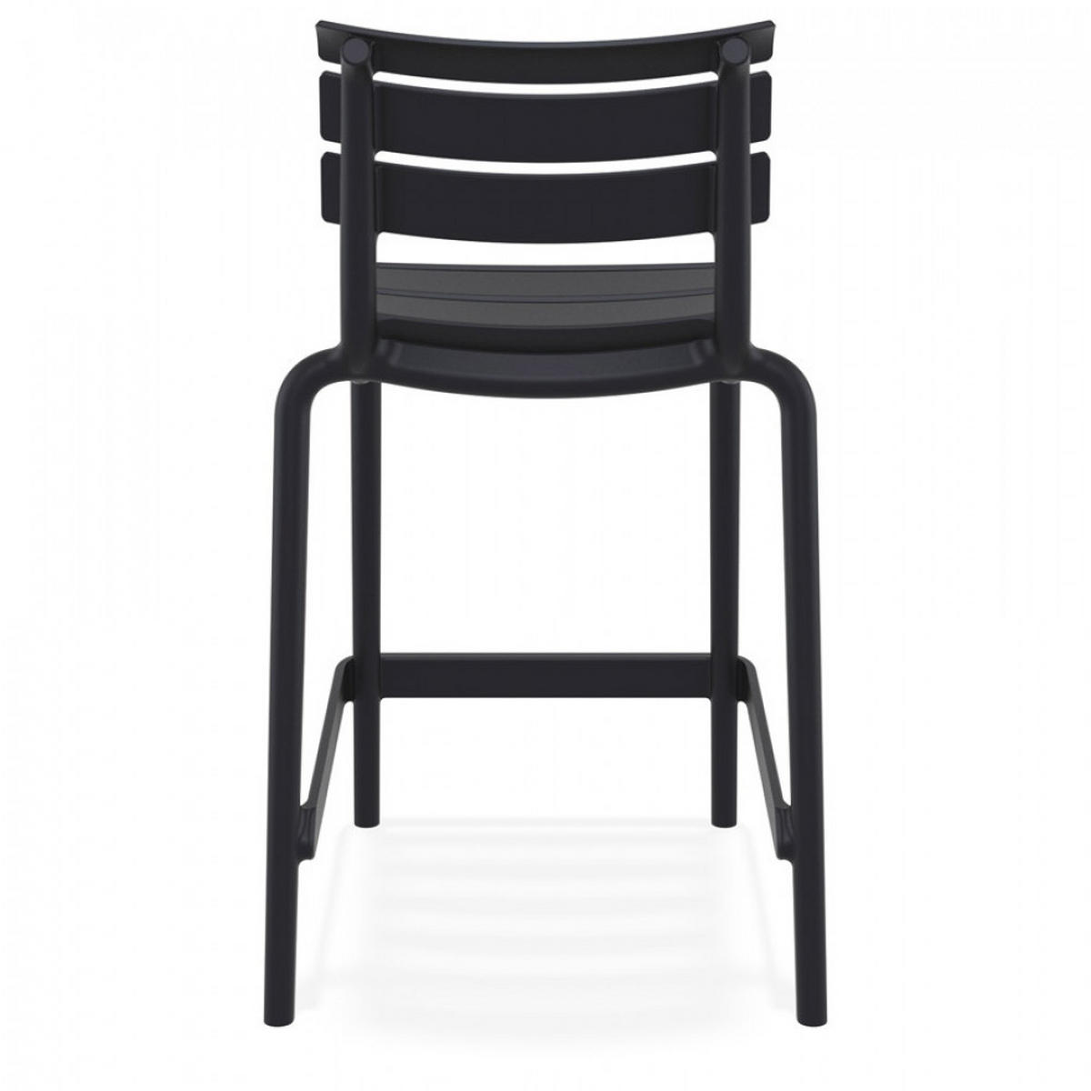 BARHOCKER Schwarz 52x95x55cm - Schwarz, Kunststoff (52/95/55cm) - AlterEgo