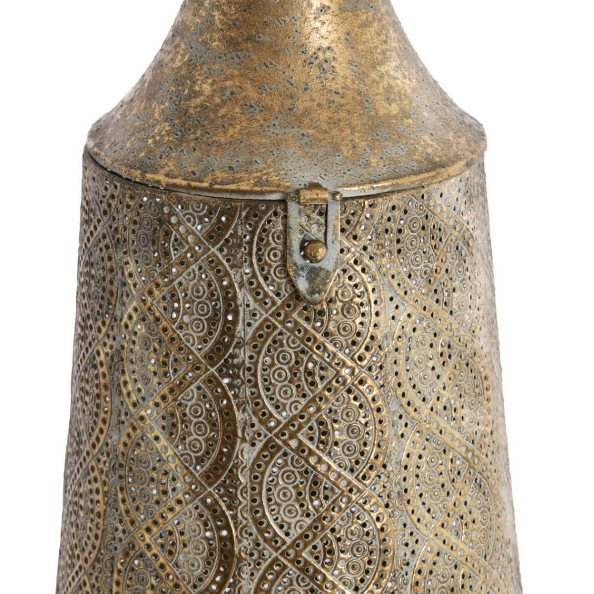 WINDLICHT Sanya Braun 21/21/45 cm - Braun, Metall (21/45/21cm) - Light & Living