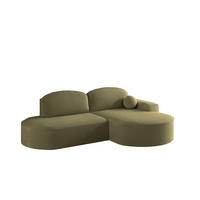 ECKSOFA Girona Mit Schlaffunktion - Grün, Holzwerkstoff/Textil (278/179cm) - Fun Möbel