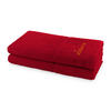 SAUNA SET PEARL 2-TLG - Rot, Textil (80/200cm) - Möve for Frottana