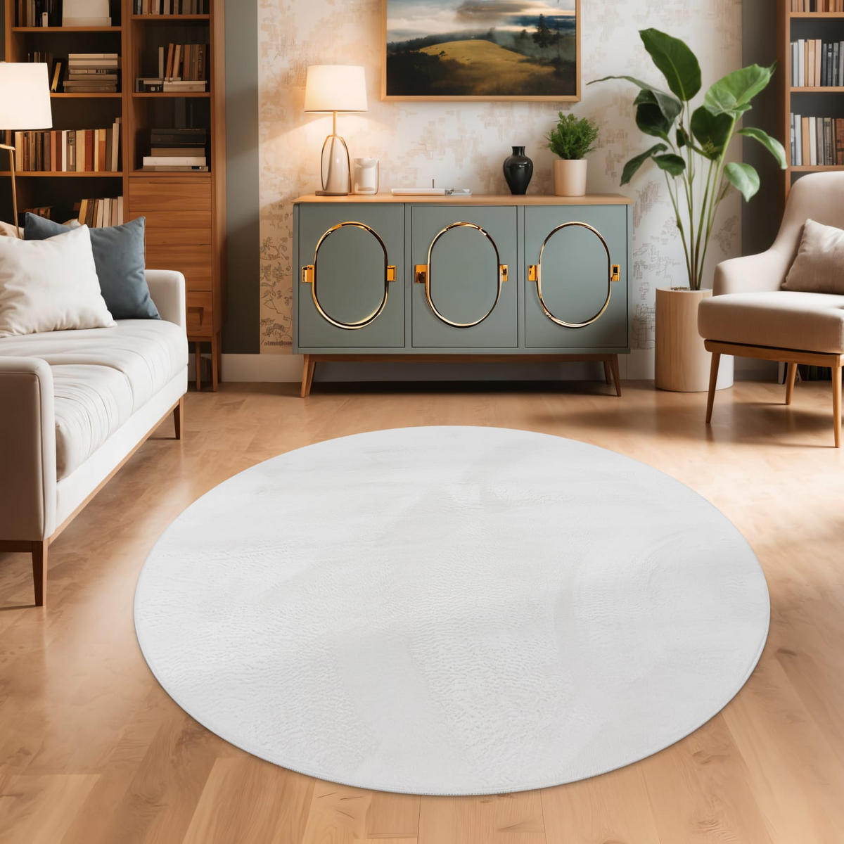 SOFT 380 WEISS 200D - Weiß, Kunststoff (200/200cm) - Paco Home