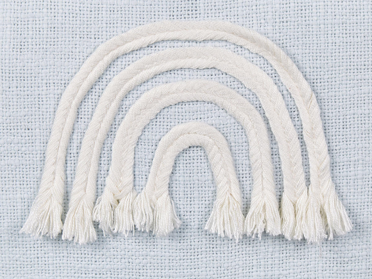 DEKOKISSEN 2er-Set Hellblau 45/45 cm Leea - Blau/Weiß, Naturmaterialien (45/45cm) - Beliani