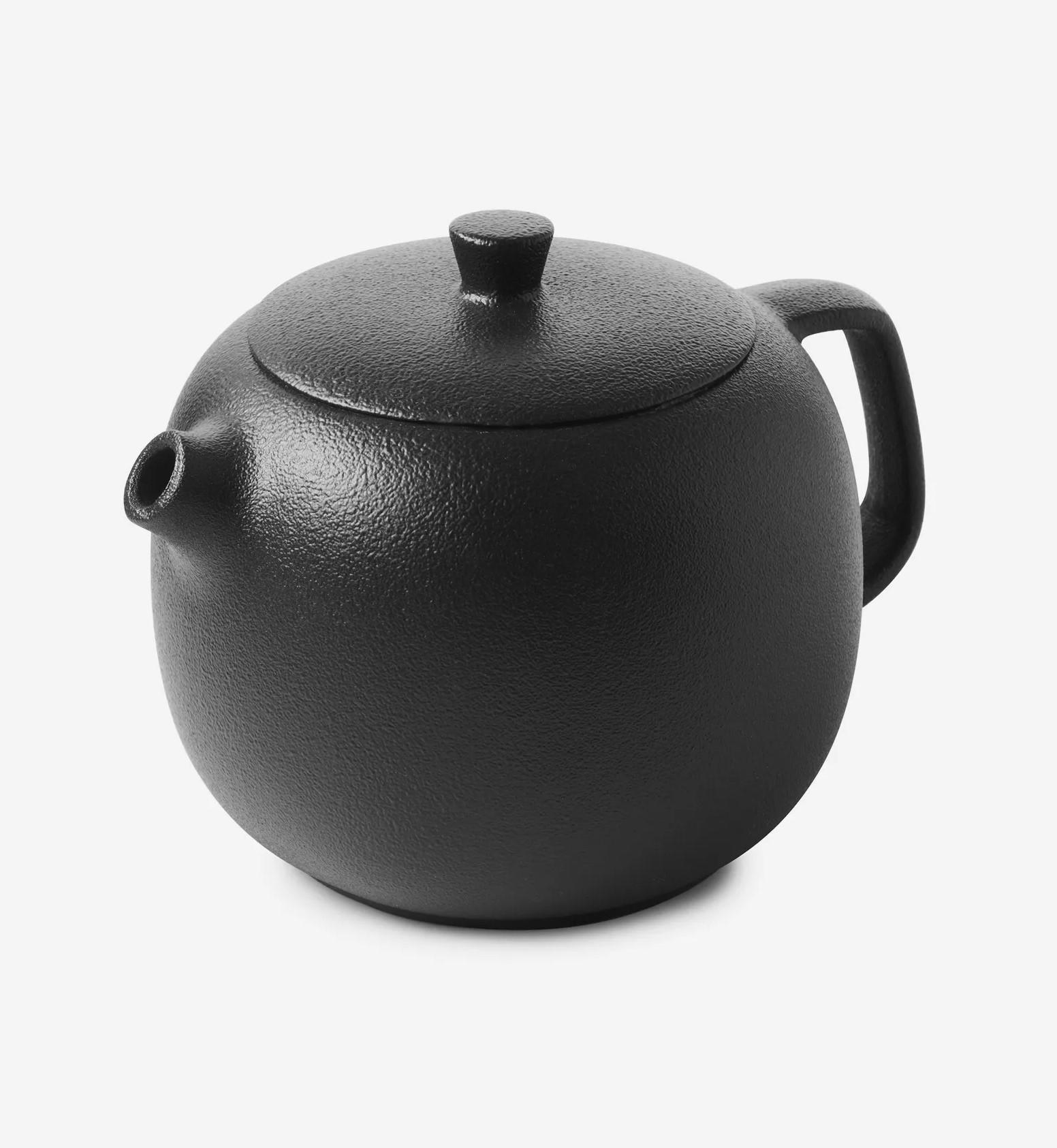 Revol Porcelaine France Teekanne Schwarz