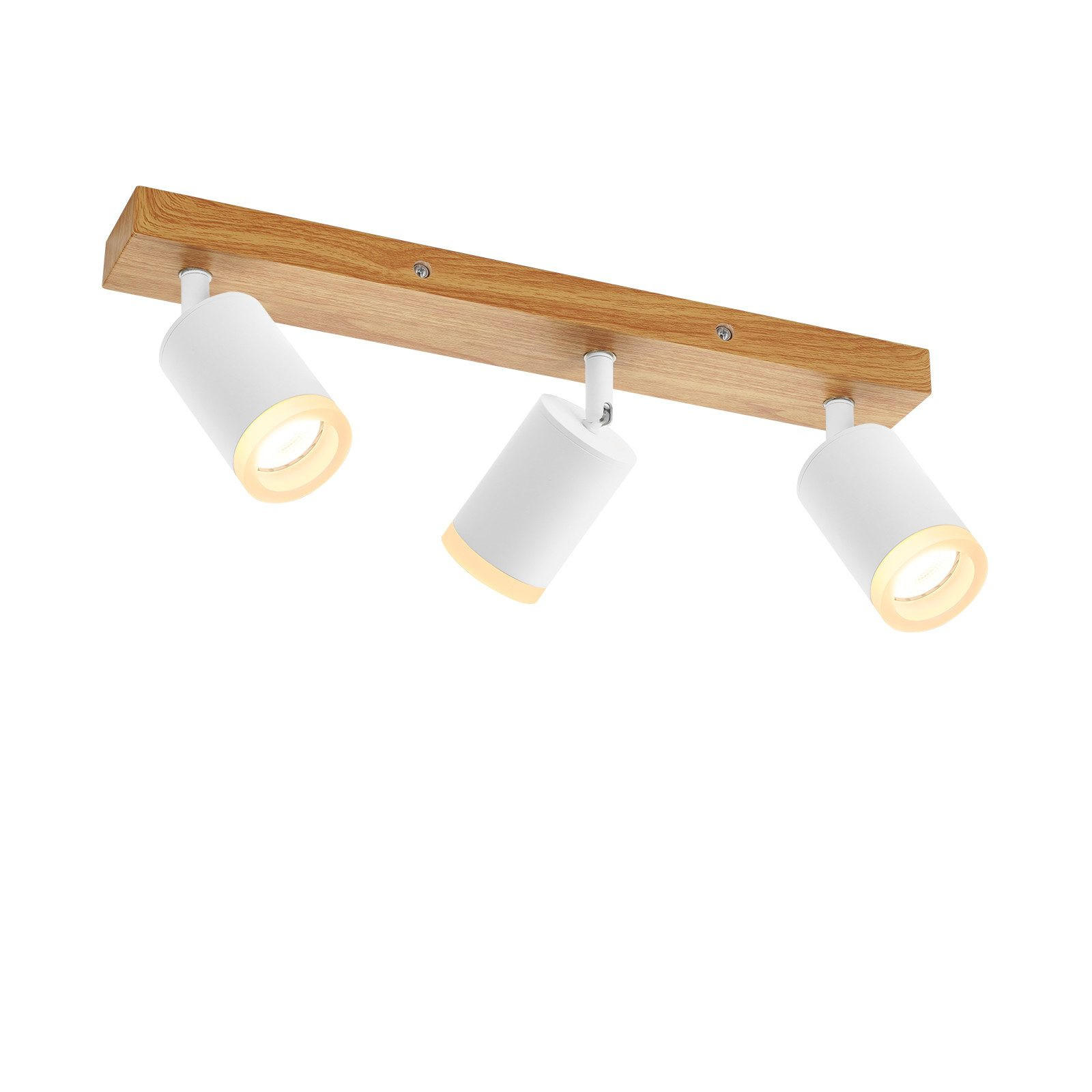 STRAHLER Recklinghausen 3-flammig 41/6/15 cm - Weiß, Holz (41/6/15cm) - Nettlife